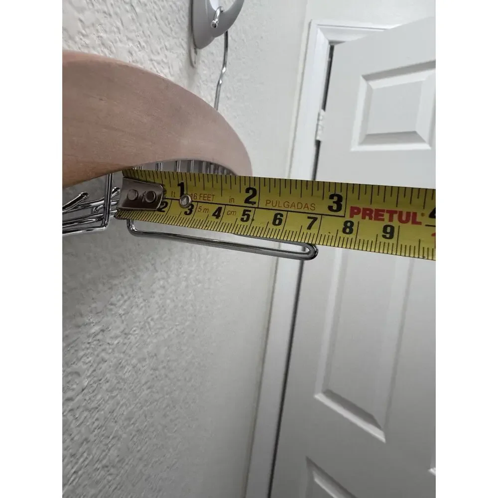 Wood and Steel Space Saving Hanger With Clips for Tank Tops, Ties, Belts